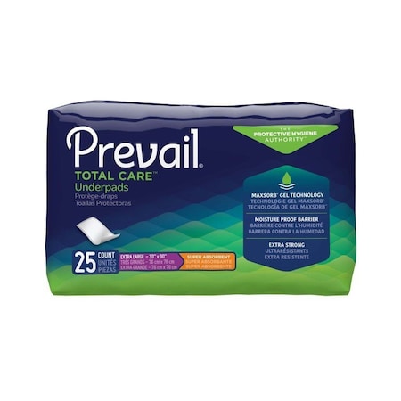 Prevail Total Care Heavy Absorbency Underpad, 30x 36in, 100PK UP-100/1